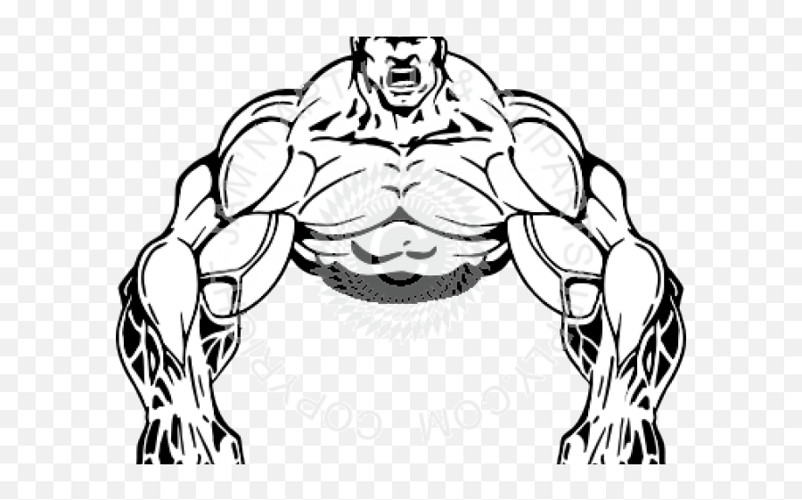 Download Bodybuilding Clipart Muscle - Cartoon Muscle Man Png,Muscle Man Png  - free transparent png images 