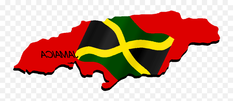 Clipart Of Jamaica Jamaican Map And Abaniko - Flag Png Vertical,Jamaican Flag Png