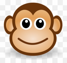 Png Funny Video Clips Transparent - Easy Cartoon Monkey Face