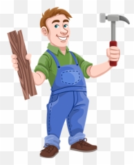 Free Carpentry Hammer Illustrations - Carpenter With Clipart png