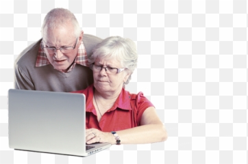 Download Old Person Confused By - People Technology png