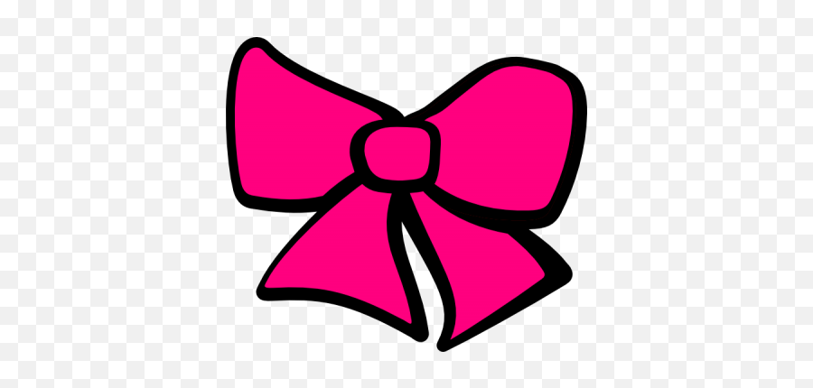 Cute Black Frame Pink Ribbon Clipart Png - 33343 Hair Bow Clipart Png,Pink Bow Icon