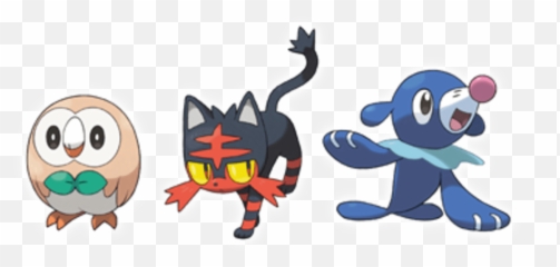 Pokemon Sun And Moon 3ds - Pokemon Sun And Moon Starters png