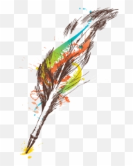 How To Achieve Paint Splatter Effect Adobe Illustrator - Feather Pen Logo Png