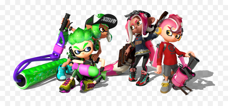 Inkling And Octoling Splatoon 1 More Danbooru - Splatoon Inkling Vs Octoling Png,Inkling Png