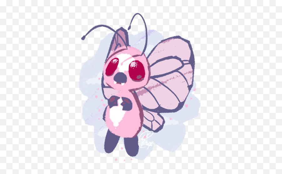 Pink Butterfree Tumblr - Cartoon Png,Butterfree Png