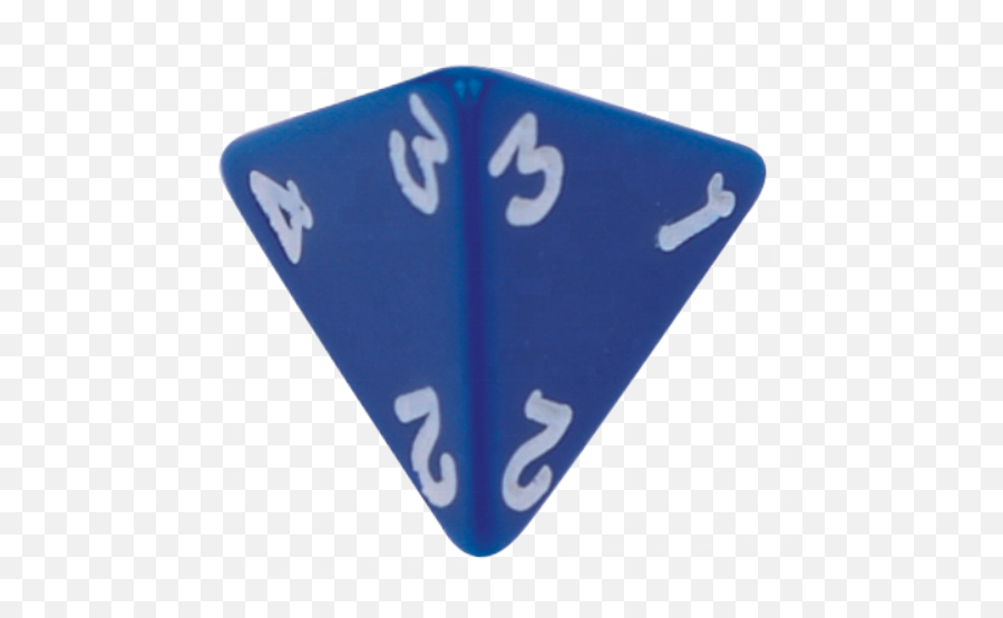 4 Sided Dice With 3 Numbers Transparent PNG