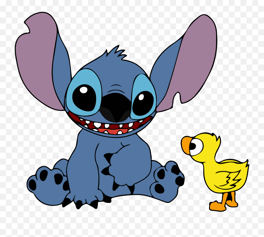 Stitch And Duck Vector By - Lilo E Stitch Vetor Png,Stitches Png