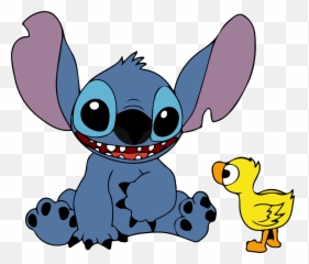 Stitch And Duck Vector By - Lilo E Vetor png