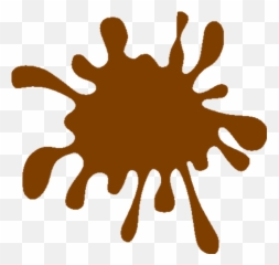 Splat Mud Clipart - Brown Paint Splash png