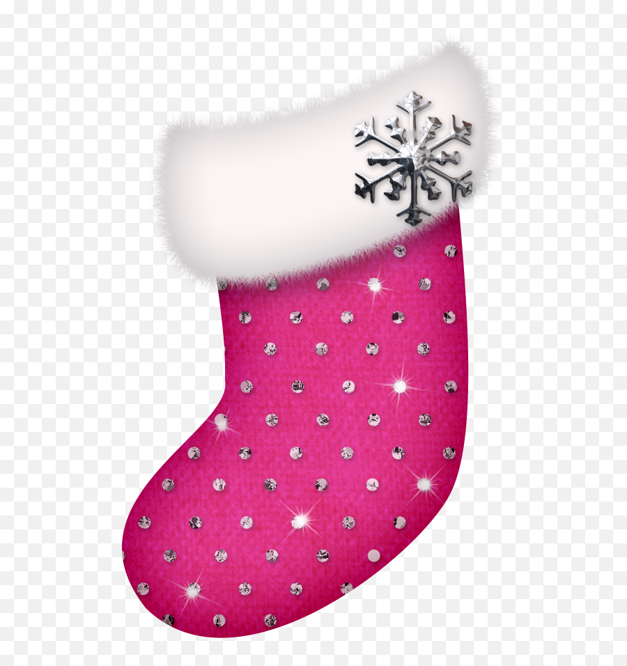 Pink Christmas Artwork - Clipart Pink Christmas Stocking Png,Christmas Stockings Png