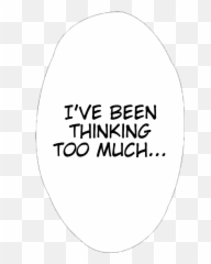Speech - Oval Bubble Manga png