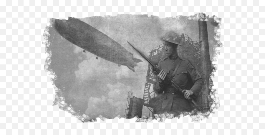 World War I U2013 Airships And The Browning Automatic Rifle - Vintage Clothing Png,Airship Png