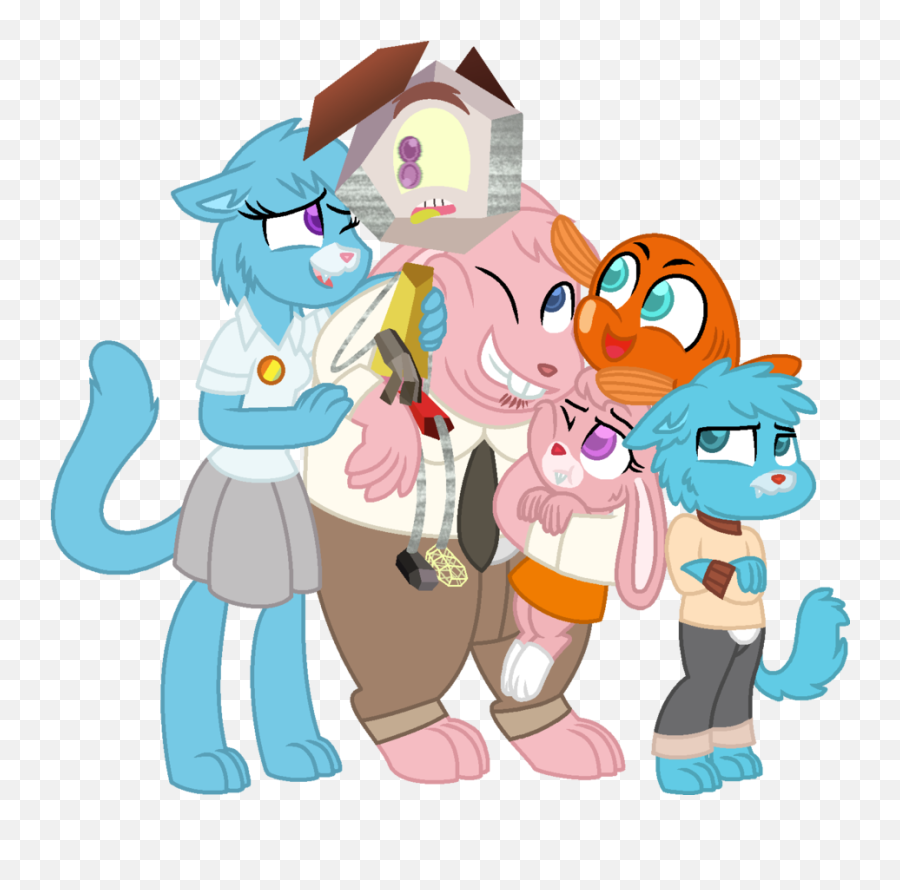 Gumball X Rob Fanfiction - 920x869 Png Clipart Download Richard Watterson,Gumball Png