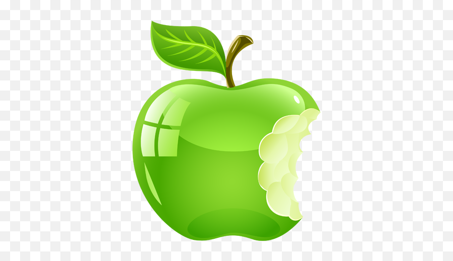 Green Apple Laptop Sticker - Tenstickers Green Apple Logo Png,Bitten Apple Png