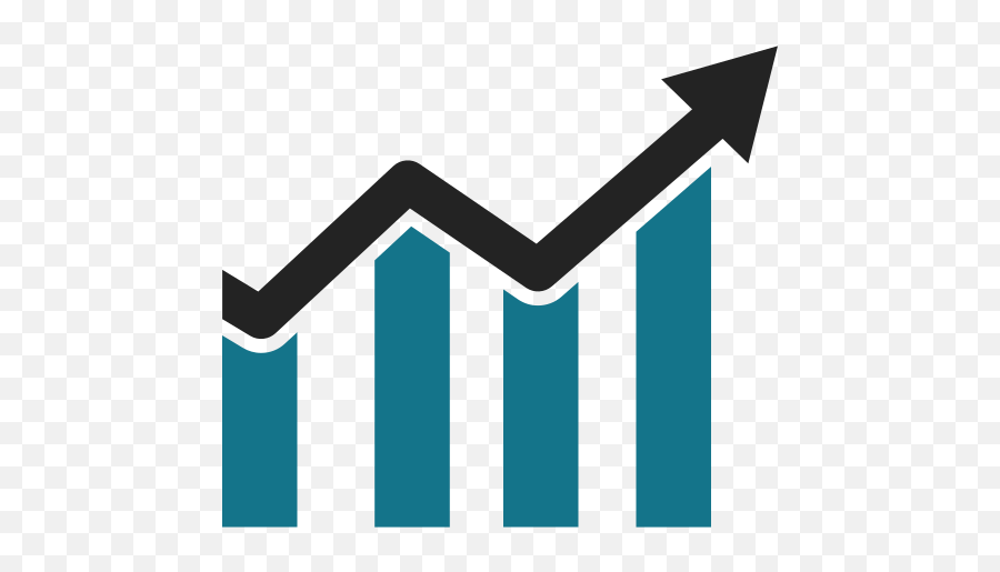 Graphics Charts Chart Business Stats Increase Arrow - Transparent Background Bar Chart Icon Png,Arrow Graphic Png