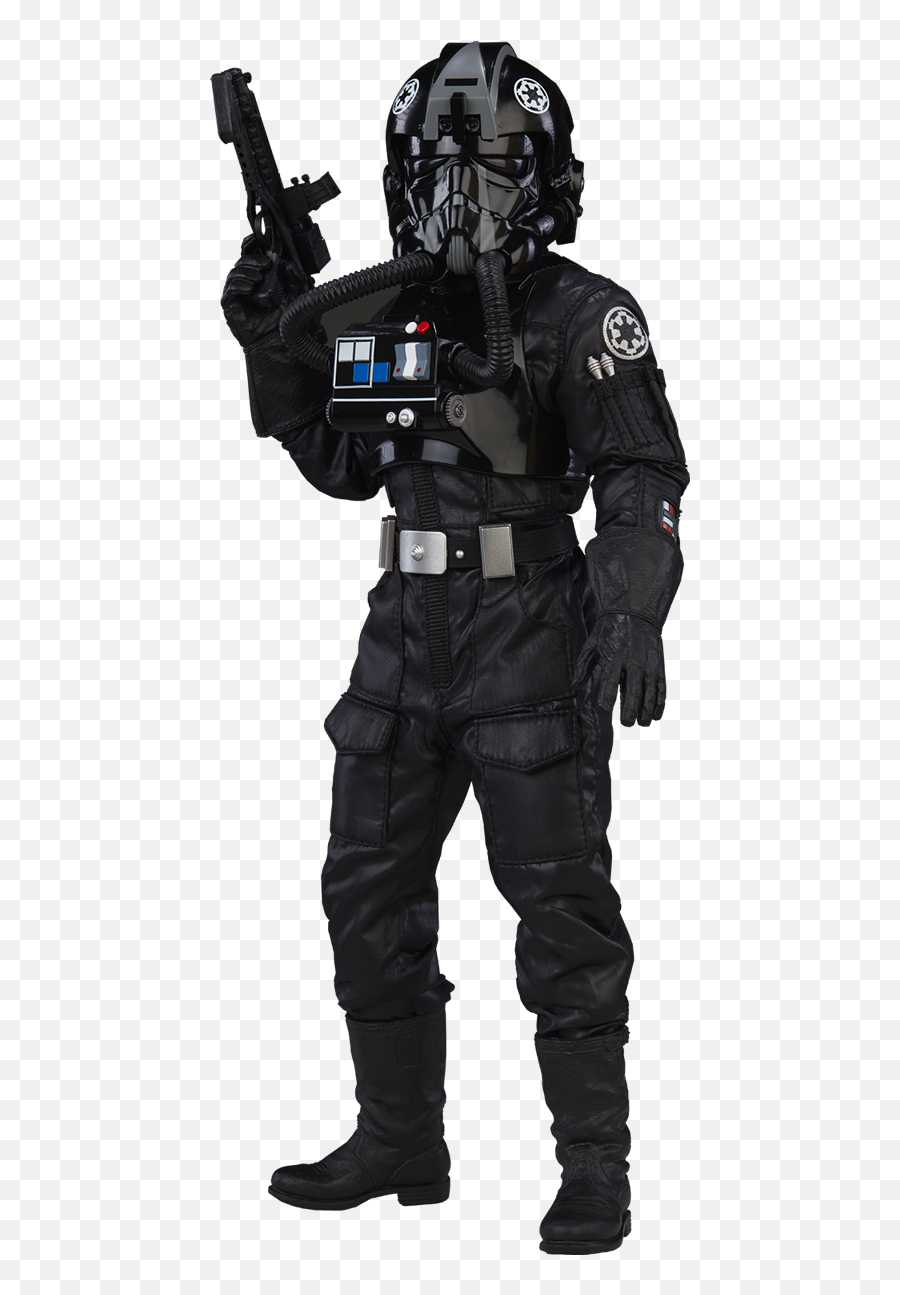 Star Wars Tie Pilot Sixth Scale Figure By Sideshow Collectib - Imperial Fighter Pilot Costume Png,Tie Fighter Png