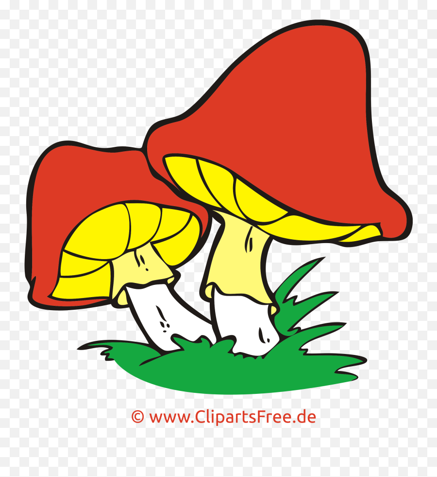 Mushrooms In The Woods Png Clipart Image Cartoon Free - Pilz Clipart Kostenlos,Woods Png