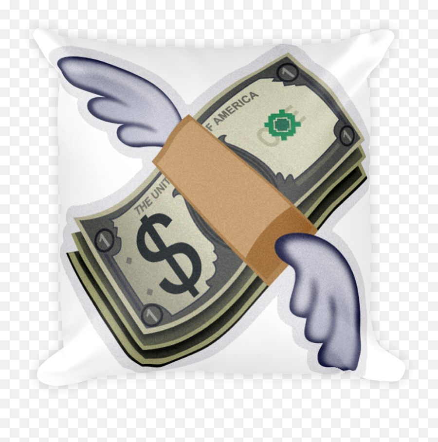 Money Emoji Png - Emoji Pillow Money With Wings Just Emoji,Money Face Emoji Png