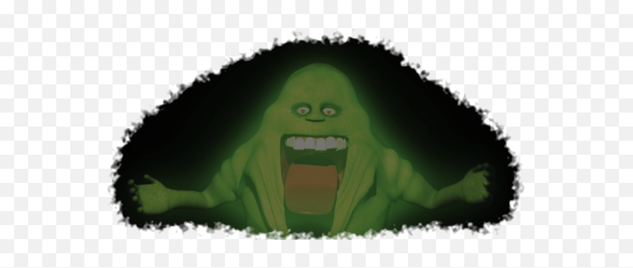 Halloween Projection Green Ghost U2013 Cmstudios - Cartoon Png,Slimer Png