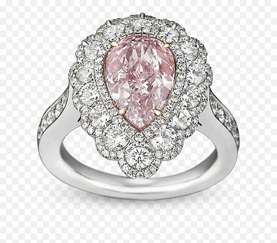 Fancy Pink Diamond Ring 258 Carats - Ring Png,Pink Diamond Png