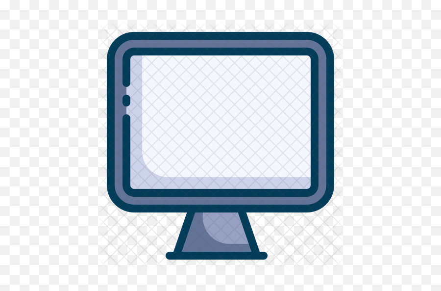 Flat Screen Tv Icon Of Colored Outline - Louvre Png,Flat Screen Png
