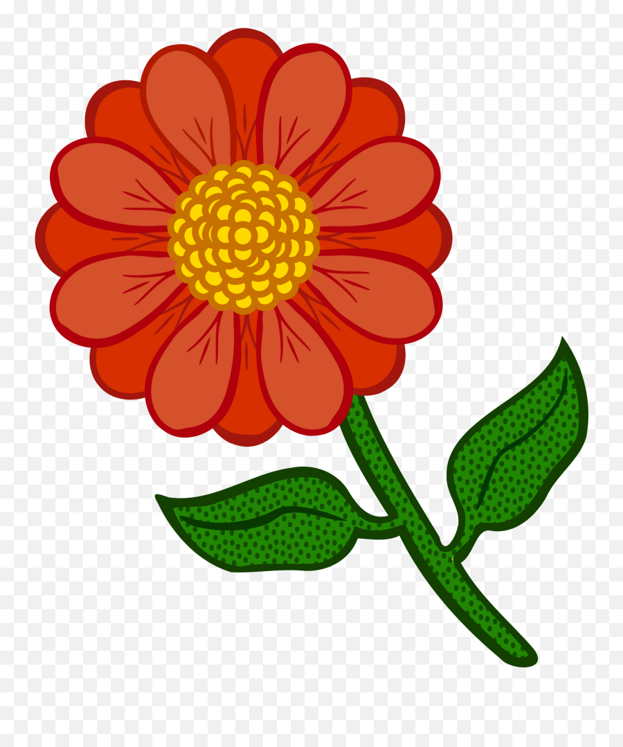 Red Flower Simple Vector Drawing Free Image - Blume Clipart Png,Red Flower Transparent