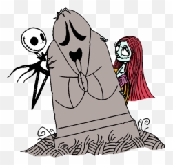 Jack Skellington And Sally Clip Art From The Nightmare - Nightmare Before Christmas Clipart Png,Jack Skellington Png
