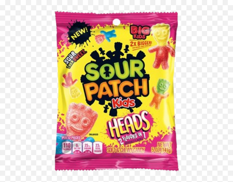 Sour Patch Kids Big Heads 141g - Sour Patch Kids Png,Sour Patch Kids Png