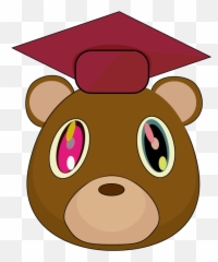 Download Hd Graduation Bear Kanye West - png