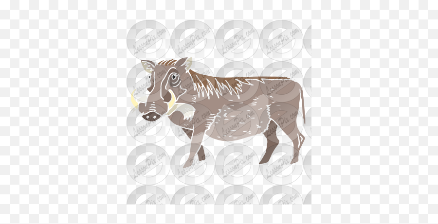 Warthog Stencil For Classroom Therapy Use - Great Warthog Common Warthog Png,Warthog Png