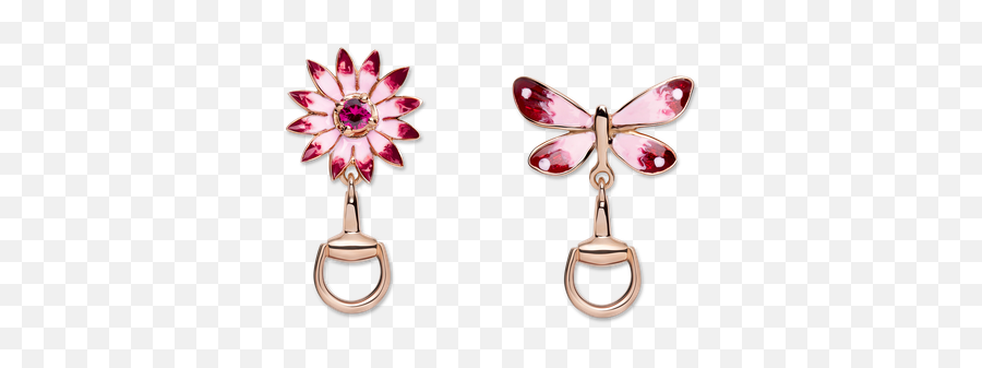 Gucci Fashion Jewelry Flora Earrings - La Mine Du0027or Gucci Flora Earrings Png,Gucci Transparent