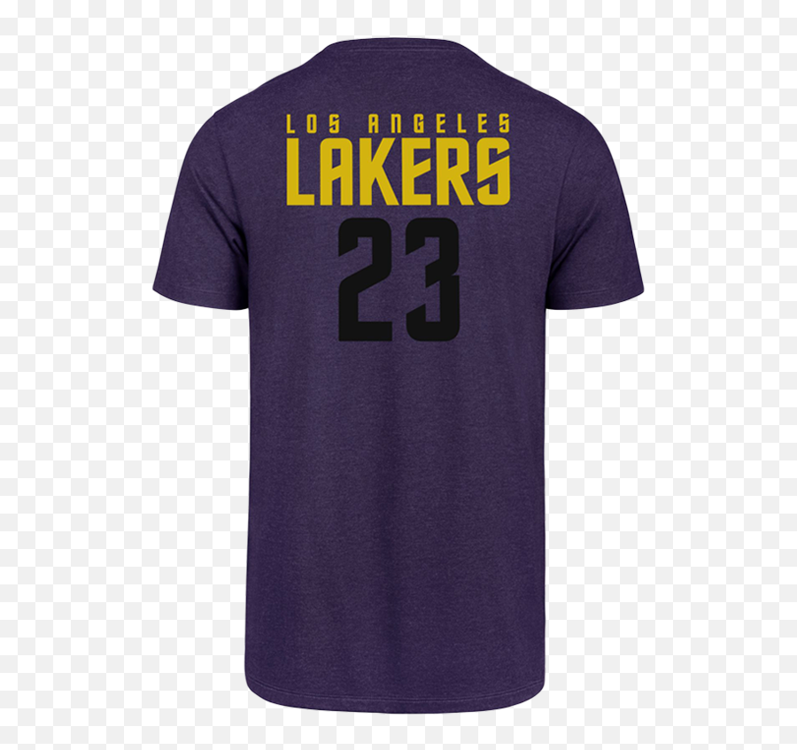 Lakers Male Lebron James 23 Legend Purple T - Shirt Short Sleeve Png,Lebron James Lakers Png