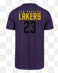 Lakers Male Lebron James 23 Legend Purple T - Shirt Short Sleeve png