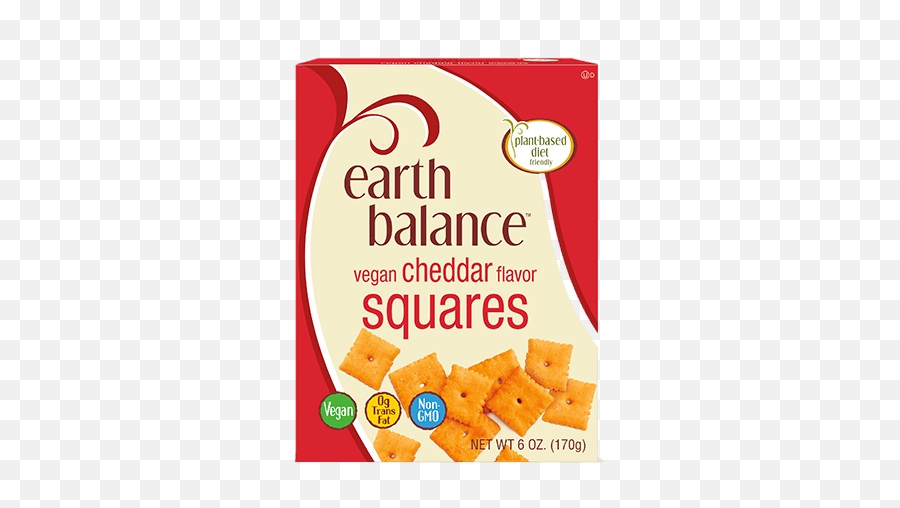 Vegan Cheddar Flavor Squares - Earth Balance Cheddar Squares Png,Cheez It Png