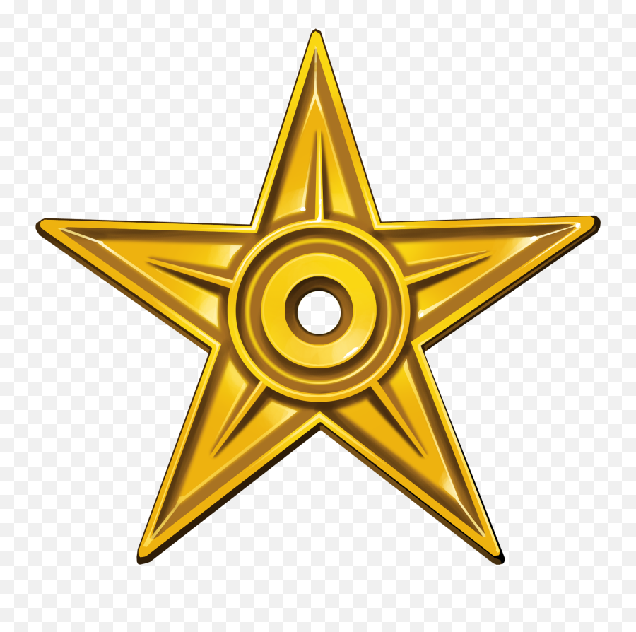 Filebarnstar Of Diligence Hirespng - Wikimedia Commons Ten Years Logo Png,Glowing Star Png