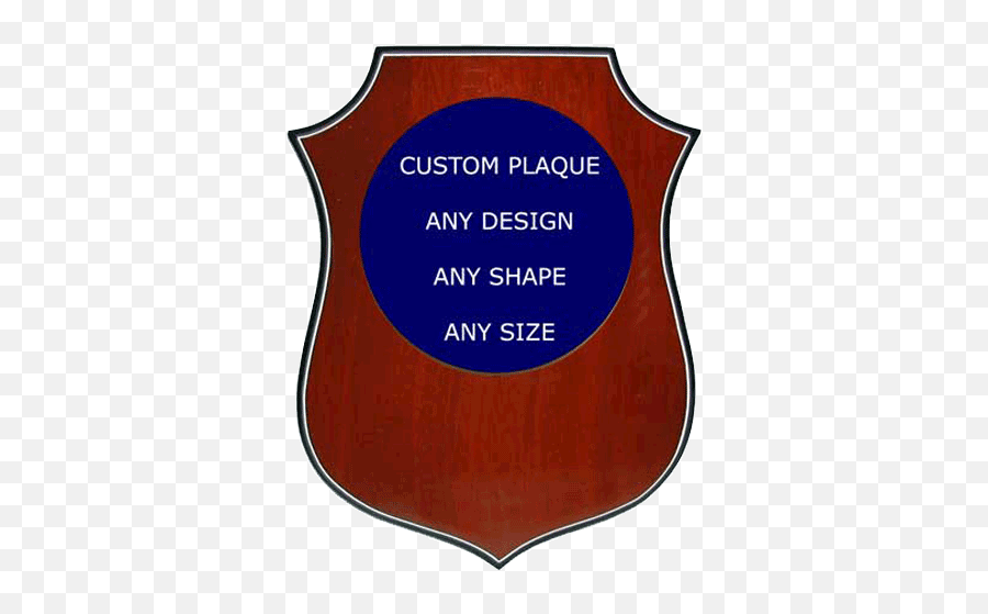 Custom Shield Plaque With Attributes U0026 Variables - Sign Png,Plaque Png