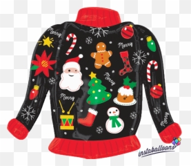 Giant Ugly Christmas Sweater Balloon 31 - Ugly Christmas Sweater Clipart Png,Ugly Christmas Sweater Png