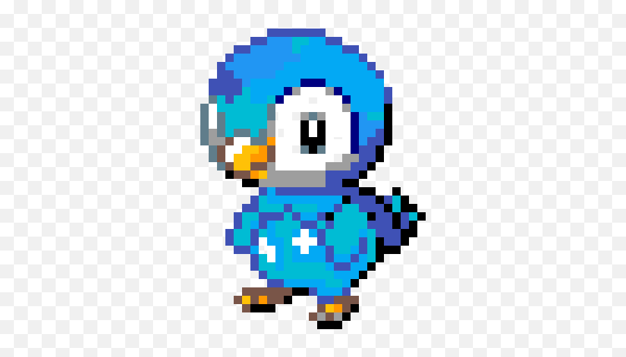 Editing Piplup Pokemon - Free Online Pixel Art Drawing Tool Piplup Png,Piplup Png