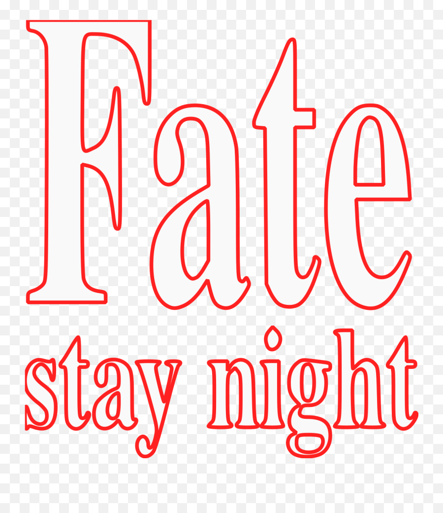Fate Staynight Logo - Fate Stay Night Logo Png,Fate Stay Night Logo