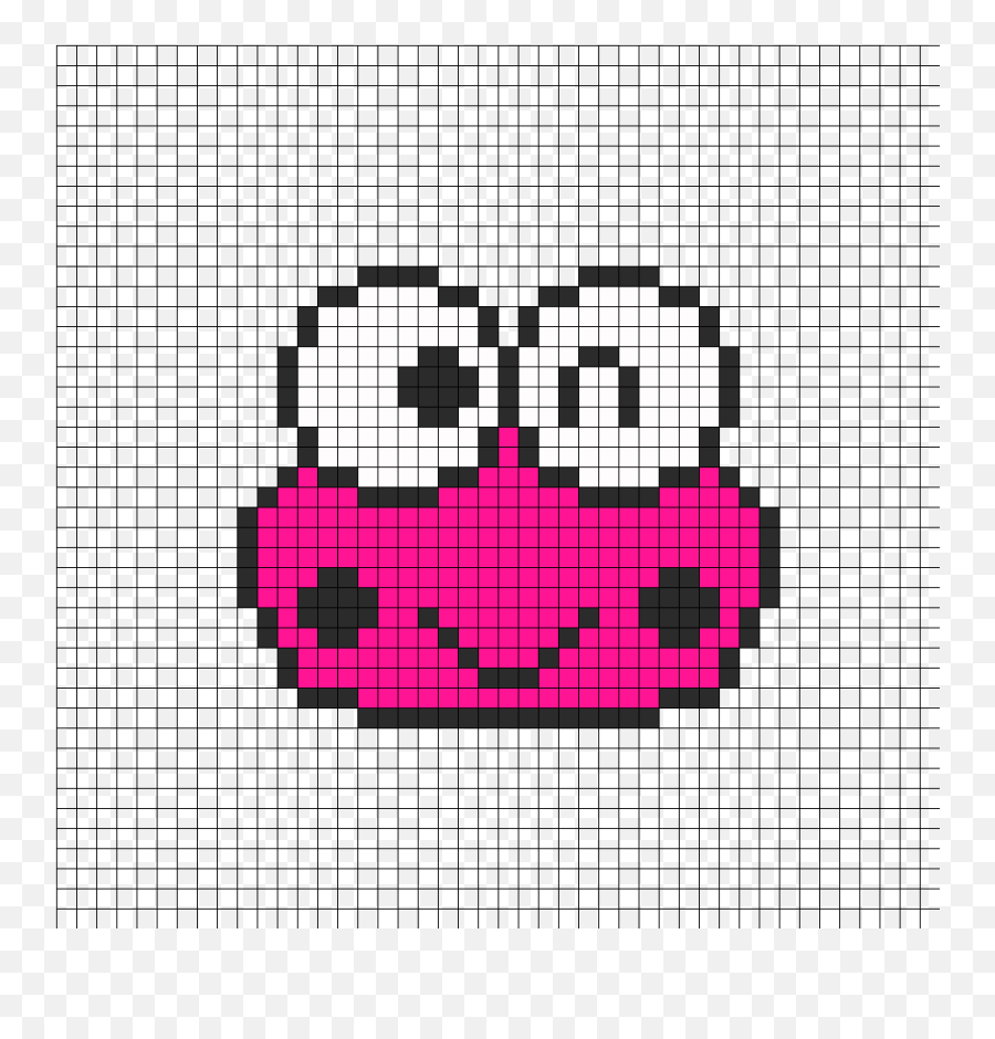 Keroppi Png - Pink Keroppi Perler Bead Pattern Bead Sprite Pixel Art Instrument De Musique,Keroppi Icon