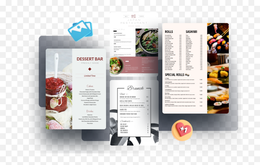 Free Online Menu Maker - Design Your Own Menus Visme Superfood Png,Website Menu Icon