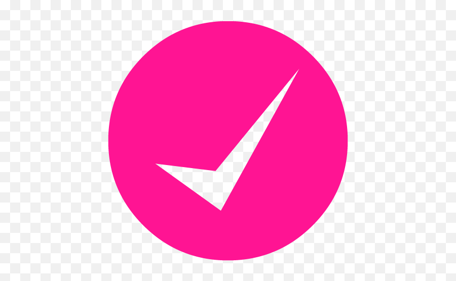 Deep Pink Check Mark 11 Icon - Check Icon Pink Png,Checck Mark Icon