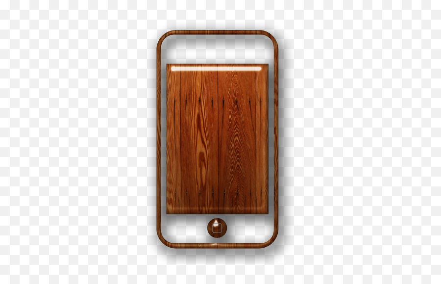002268 - Glossywaxedwoodiconmediaipod1 U2013 Northwoods Glossy Waxed Wood Icons Png,Mobile Accessories Icon