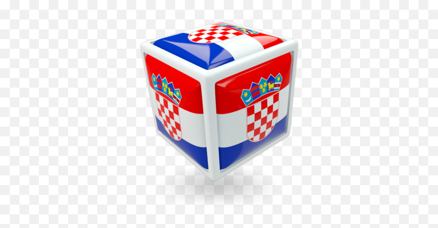 Cube Icon Illustration Of Flag Croatia - Vertical Png,Rubik's Cube Icon