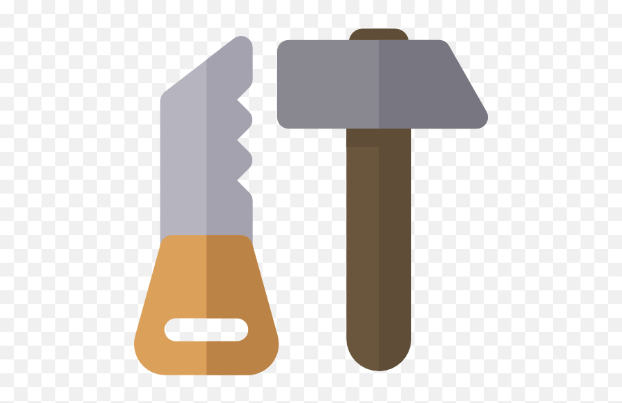 Tools Hammer Tool Saw Carpentry - Hammer And Saw Icon Color Png,Woodworking Hand Tools Outline Icon