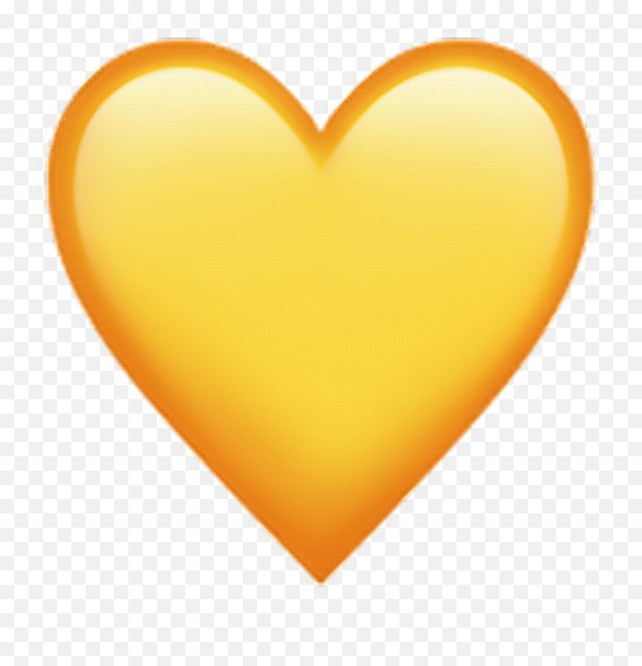 Yellow Heart Emoji Png Picture 600142 Iphone