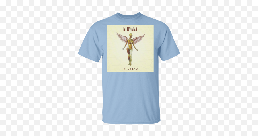 T - Shirt Nirvana In Utero Rock Band Kurt Cobain Krist Novoselic Ebay Will Not Wear A Mask Cat Png,Grunge 90s Icon