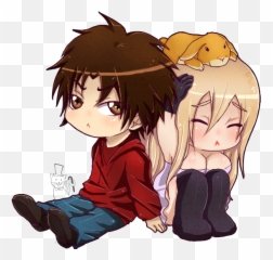 Download Free Chibi Couple Anime Png Icon - Girl And Boy