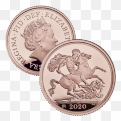 8 Grams Great Britain Sovereign - Gold Coin 2021 png